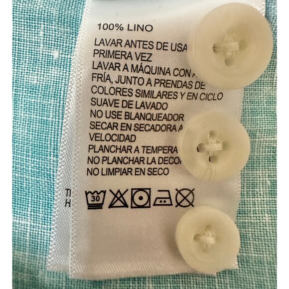 Tommy Bahama Men’s The Lawn Chair Linen Button Down Shirt Small EUC - Picture 5 of 6